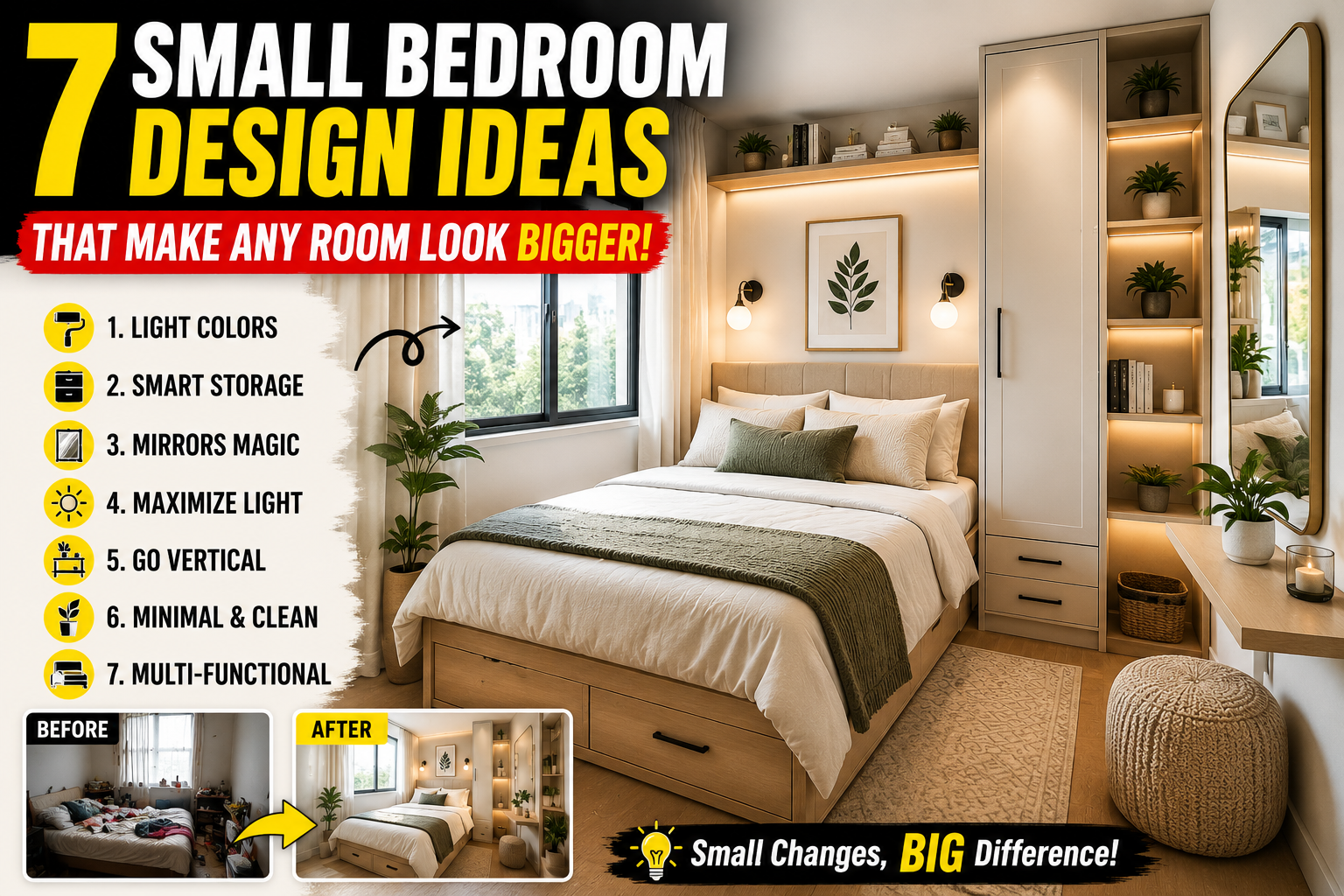 7 small bedroom design ideas