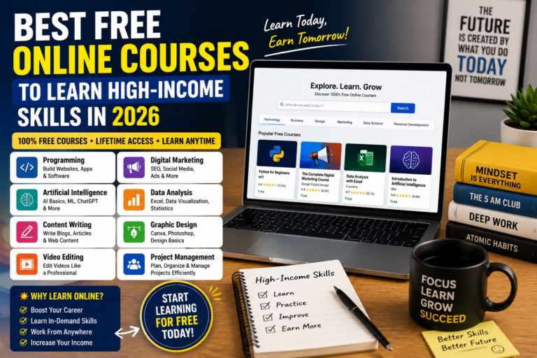 Explore free courses for high-income skills